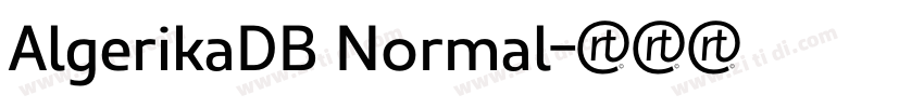 AlgerikaDB Normal字体转换